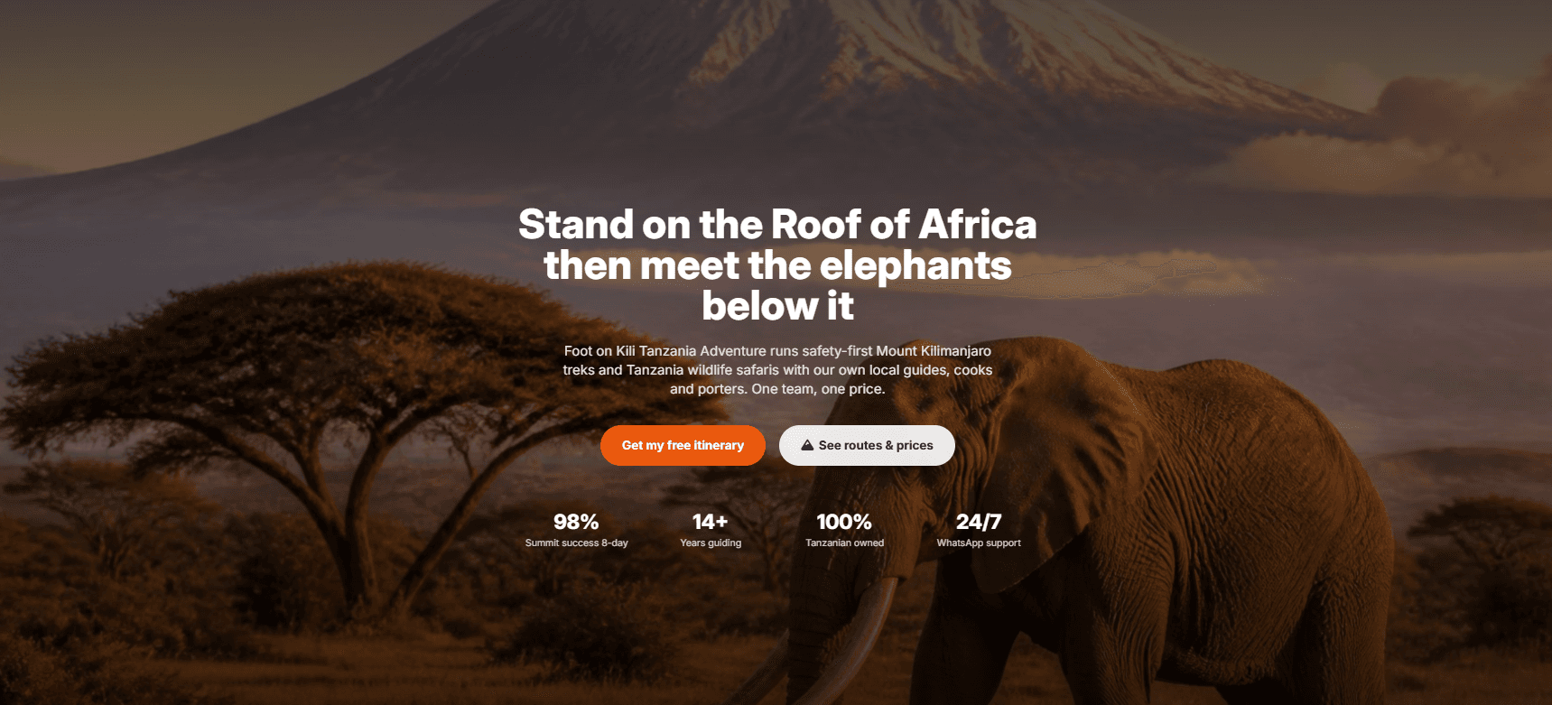 Foot On Kili Tanzania Adventure
